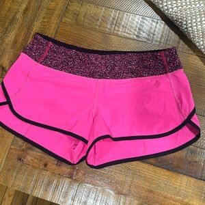 Lululemon Run: Speed Short 4 Way Stretch Raspberry Glo Light